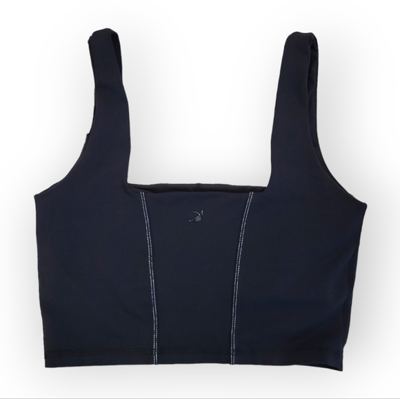 Glyder Corseted Yoga Sports Bra Black White Large - Picture 6 of 7